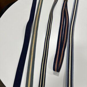 FABRIC BELTS SIZES 38-40, COLORS BLUE-WHITE, BLUE, BLUE -YELOW, BLUE RED